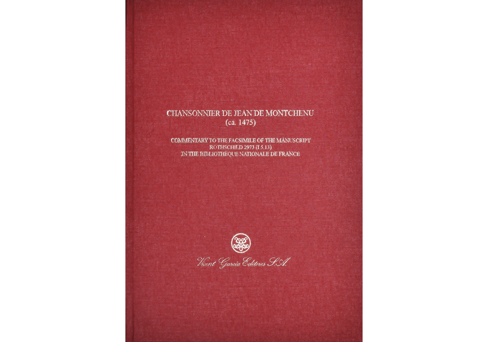 Chansonnier Jean Montchenu-Dufay-Ocheghem-Manuscrito-Codice Iluminado-Libro facsimil-Vicent Garcia Editores-13 Tapa estudio inglés.png
